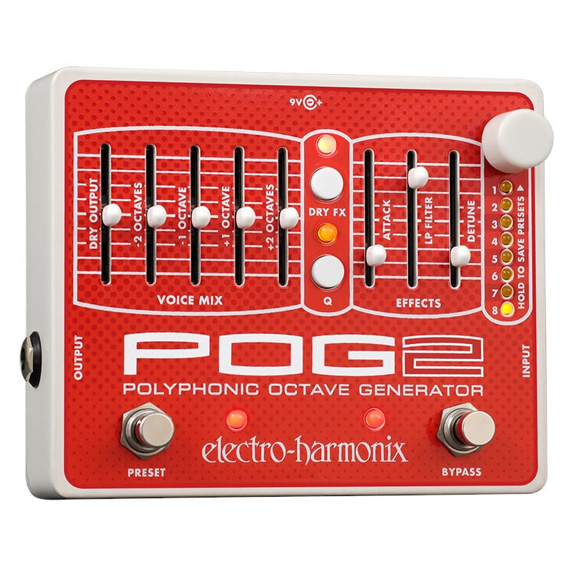 Electro-Harmonix UK AC/DC Adapter Power Supply for Electro-Harmonix Pog2 Pog 2 Effects Pedal 
