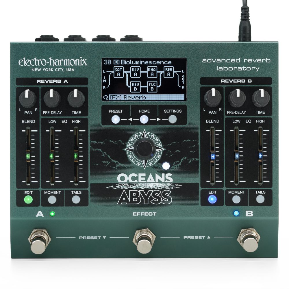 096 electro harmonix OCEANS ABYSS リバーブ Oceans Abyss | Advanced Reverb Laboratory - Electro-Harmonix